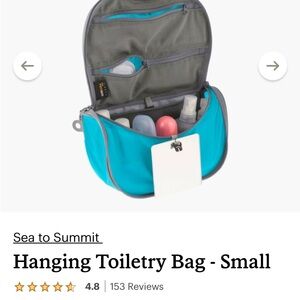 Sea to Summit Blue Hanging Toiletry Bag - Small